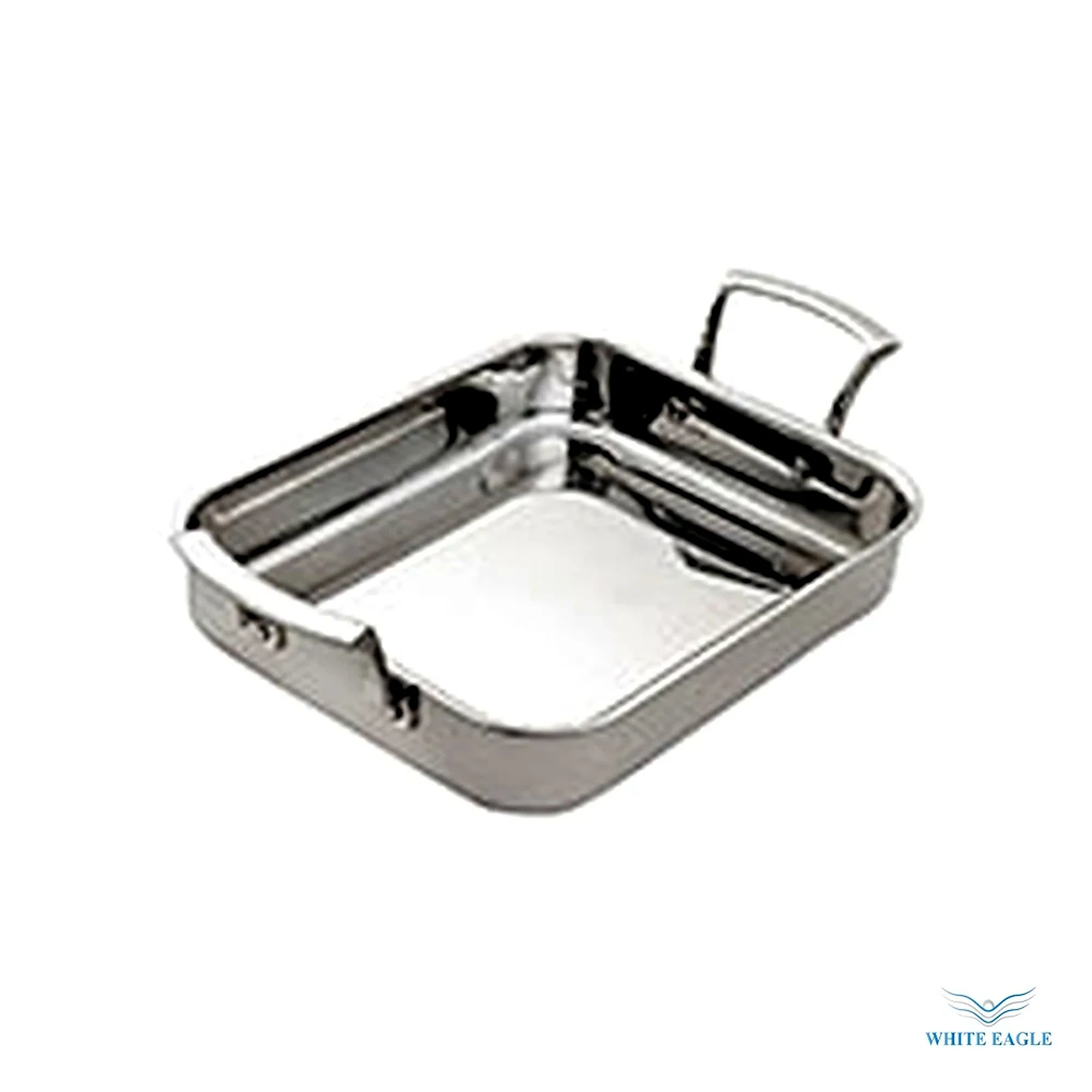 Thermalloy® Roast Pan, 14- x 11-2-5- x 2-, rectangular, rolled edge, (2) ergonomic handles, tri-ply stainless, NSF - Baking Trays & Oven Pans from White Eagle Trading Doha Qatar - ادوات مطاعم وفنادق وايت ايجل في قطر
