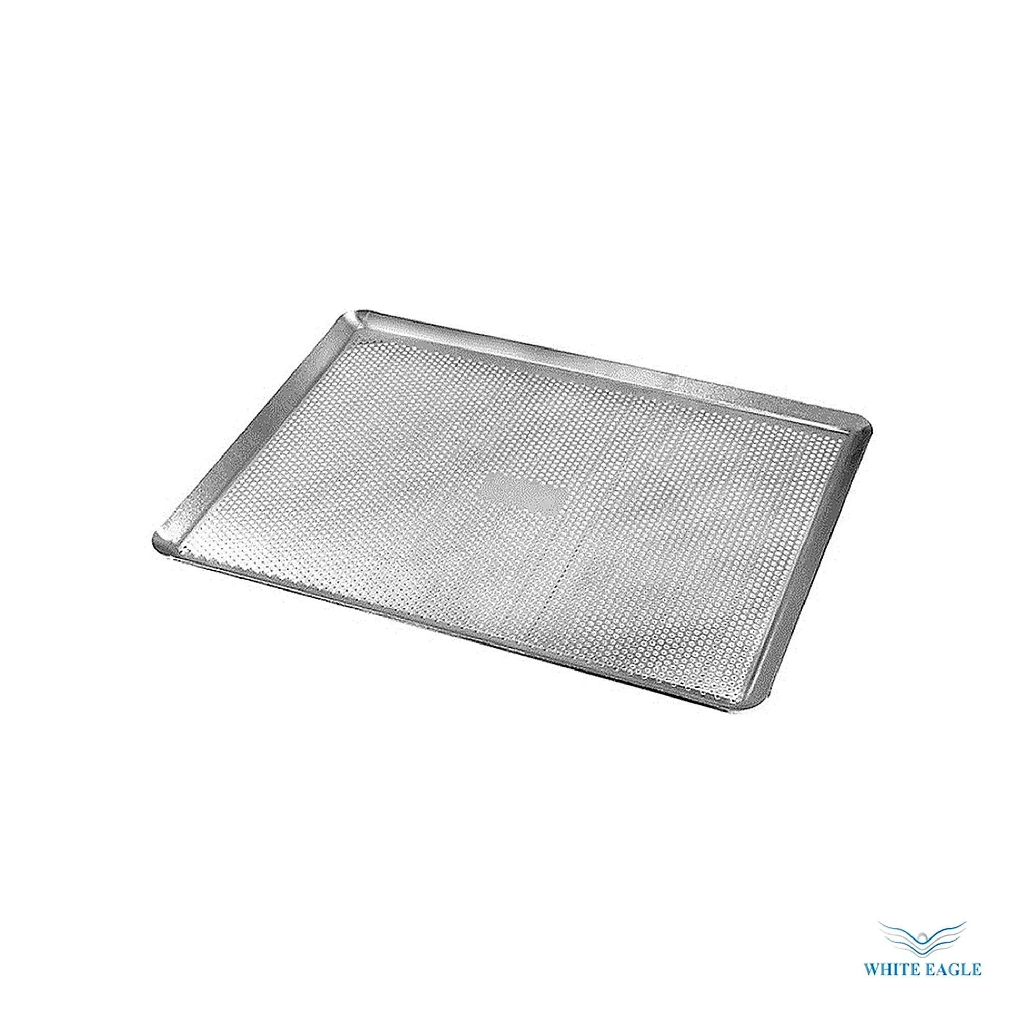 PERFORATED Bevel Angle Aluminum Baking Tray 60-40-2 cm (0.2mm thickness with anodized) - Pastry Cutters & Molds from White Eagle Trading Doha Qatar - ادوات مطاعم وفنادق وايت ايجل في قطر