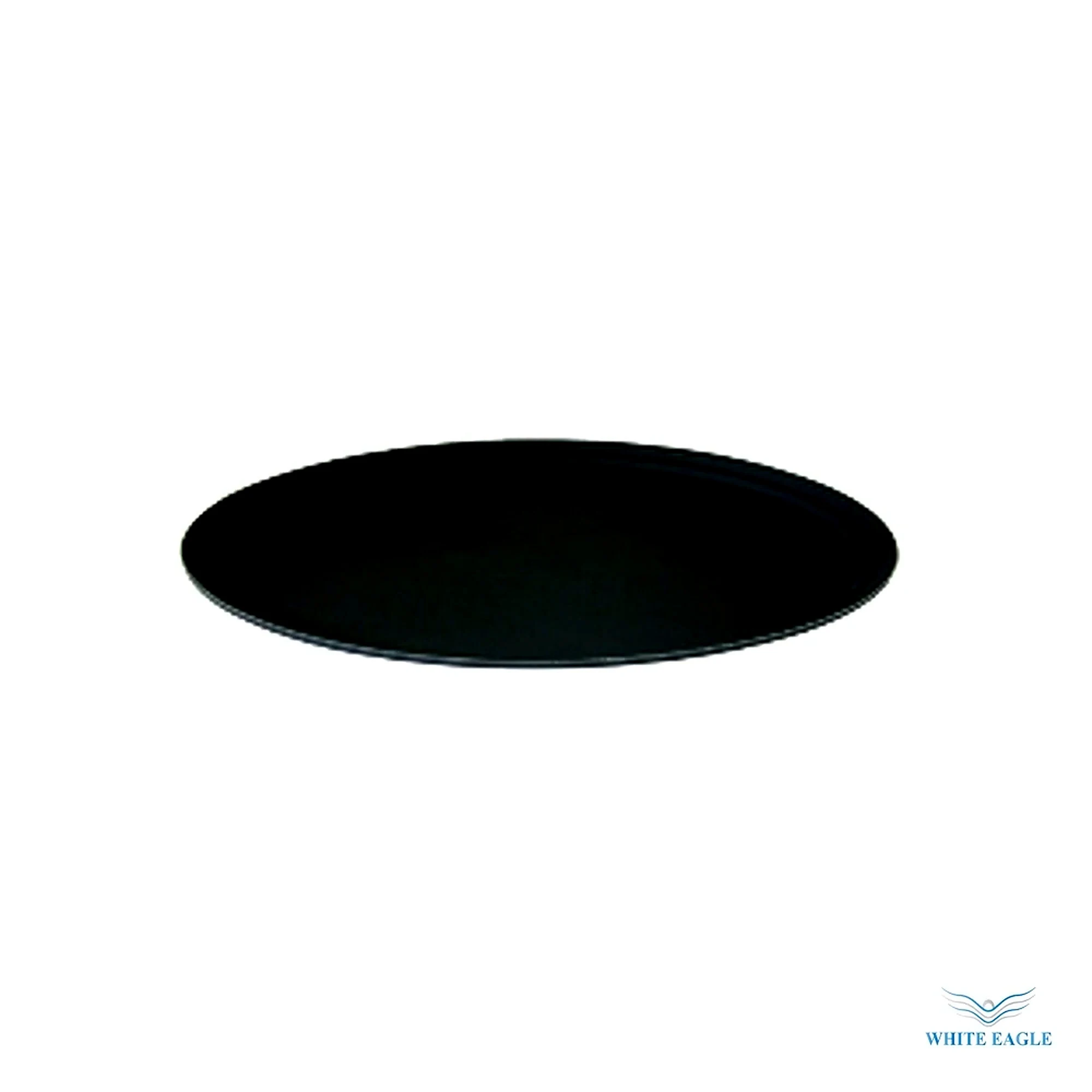 OVAL TRAYS NON SLIP FIBER GLASS BLACK - Non Slip Tray from White Eagle Trading Doha Qatar - ادوات مطاعم وفنادق وايت ايجل في قطر