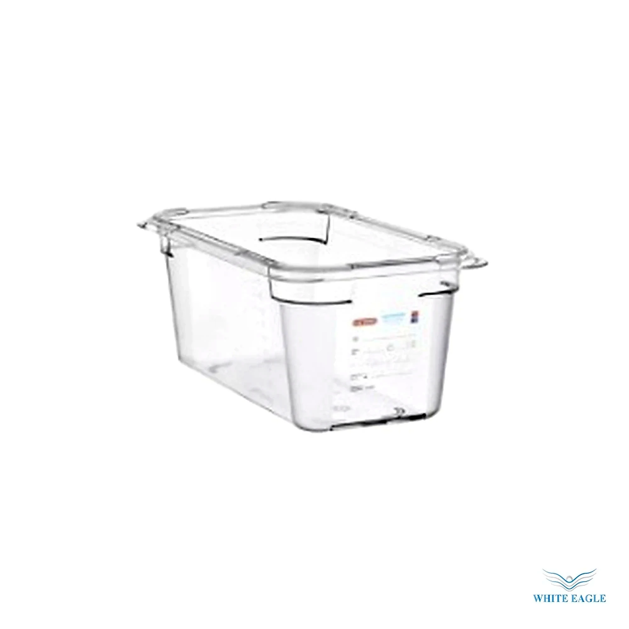 POLYCARBONATE CLEAR FOOD BOX 9 - Storage Containers & Food Boxes from White Eagle Trading Doha Qatar - ادوات مطاعم وفنادق وايت ايجل في قطر