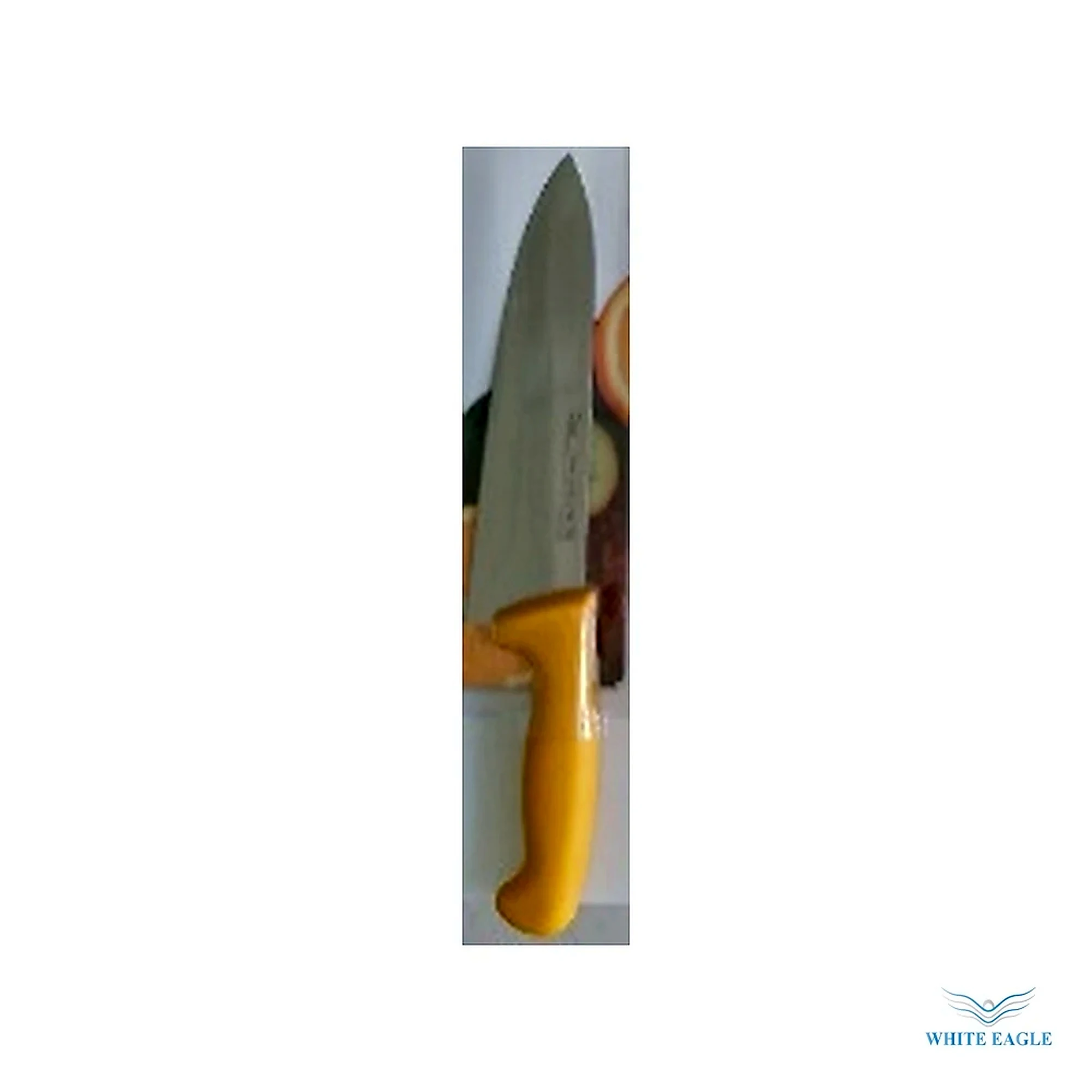 Chef Knife 30 cm Yellow Handle Brand-Ivo Made in Portugal - Chefs knife from White Eagle Trading Doha Qatar - ادوات مطاعم وفنادق وايت ايجل في قطر