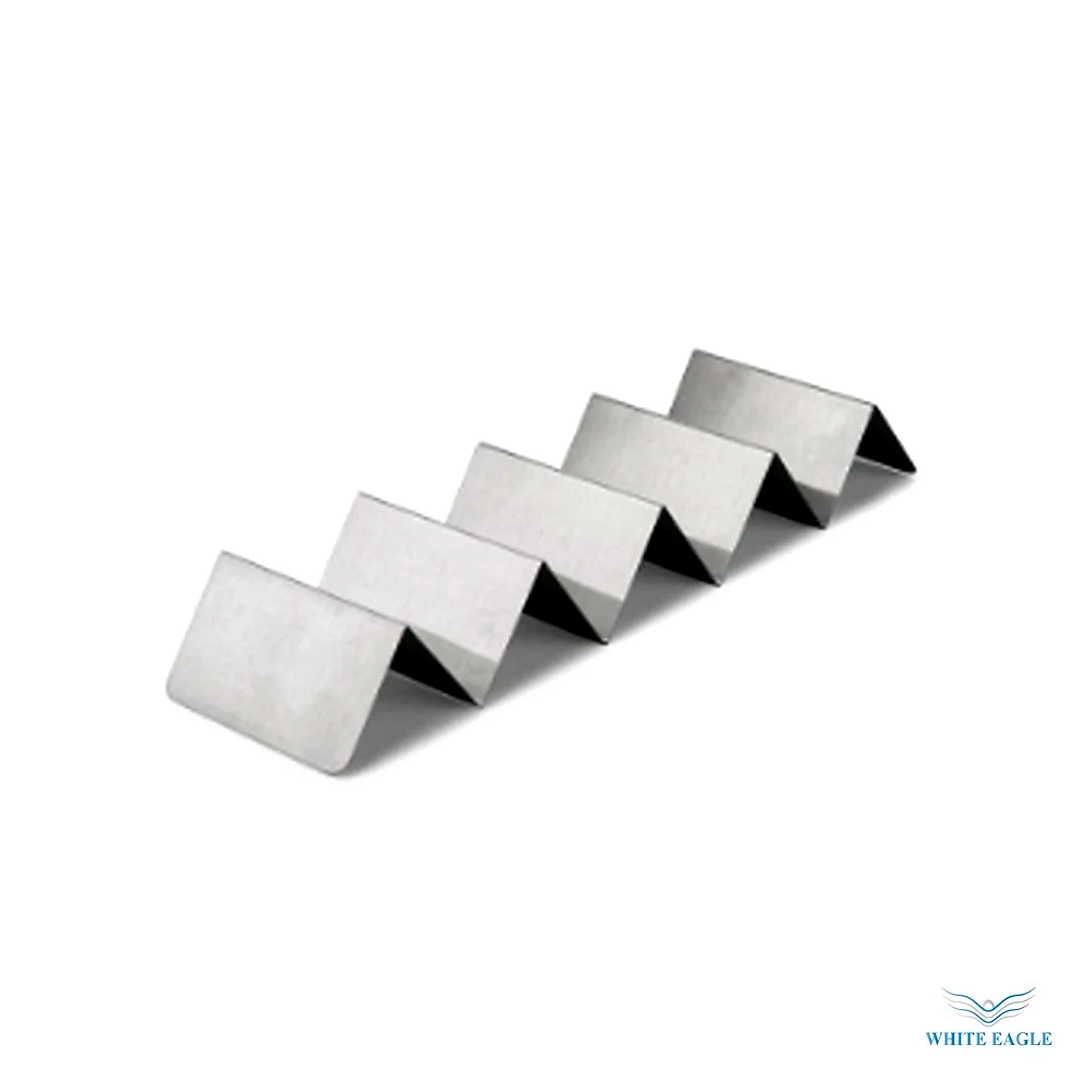 Stainless Steel Taco Holder 4-5 compartments 36-10.2 cm Height- 5cm - Holders & Organizers from White Eagle Trading Doha Qatar - ادوات مطاعم وفنادق وايت ايجل في قطر