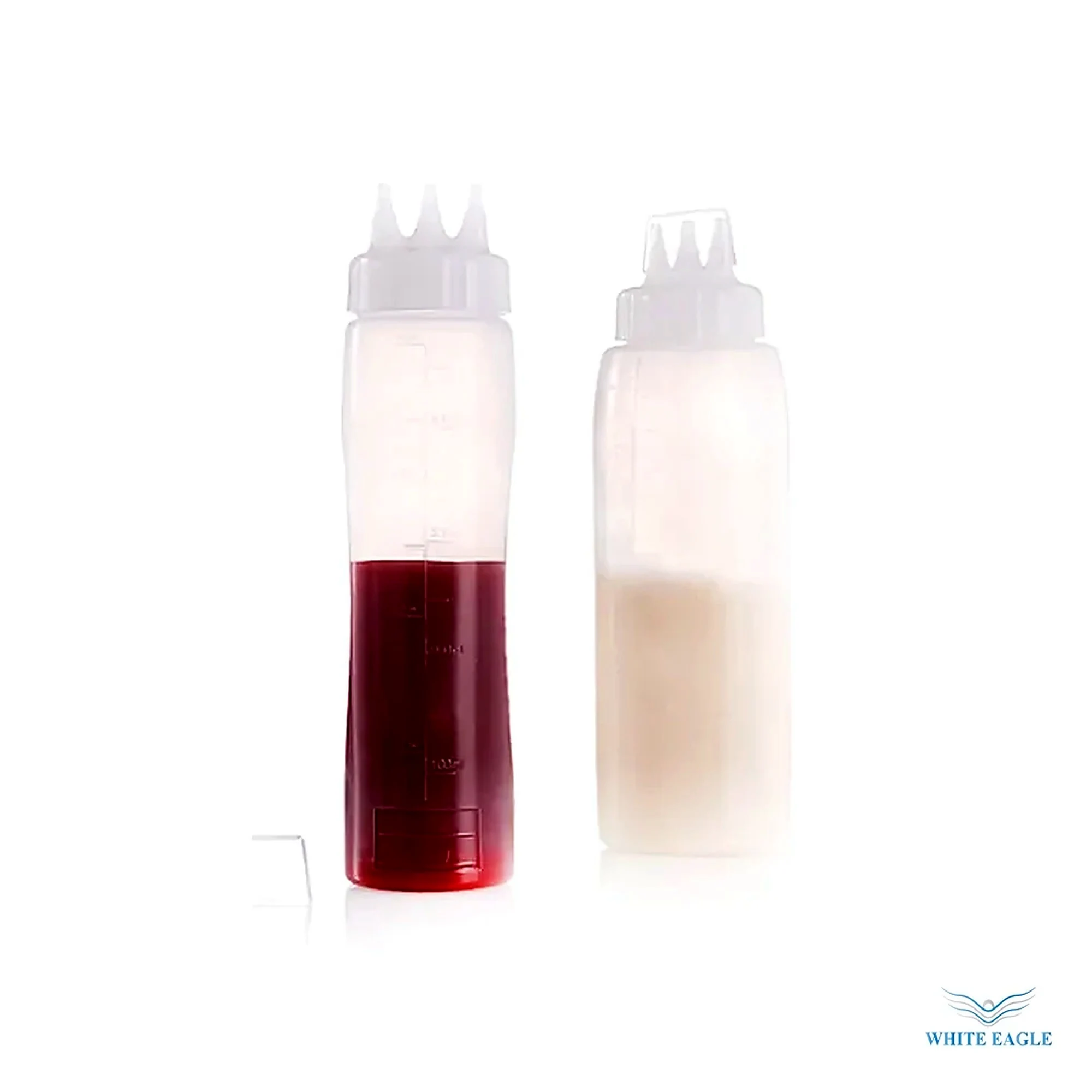 sauce bottle 3 nozzle - Pastry Bags, Nozzles & Decorating from White Eagle Trading Doha Qatar - ادوات مطاعم وفنادق وايت ايجل في قطر