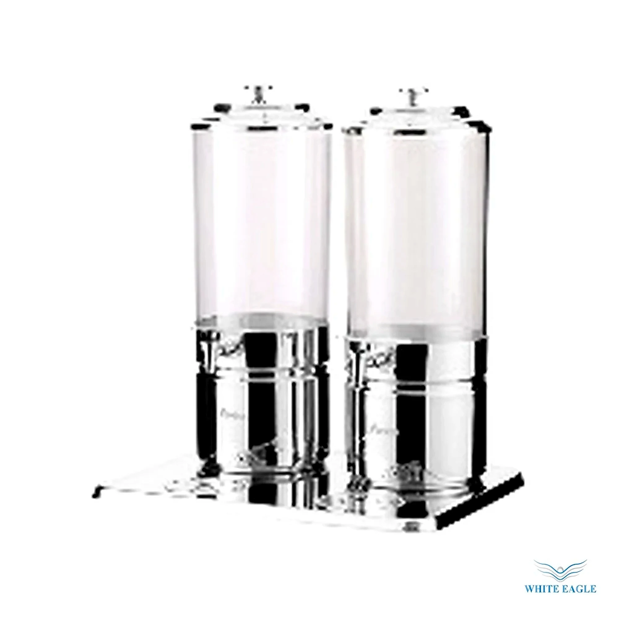 Double juice dispenser with Stainless Steel Legs 2 x 7 liter 450-370-600 - Buffet Beverage & Cereal Dispensers from White Eagle Trading Doha Qatar - ادوات مطاعم وفنادق وايت ايجل في قطر