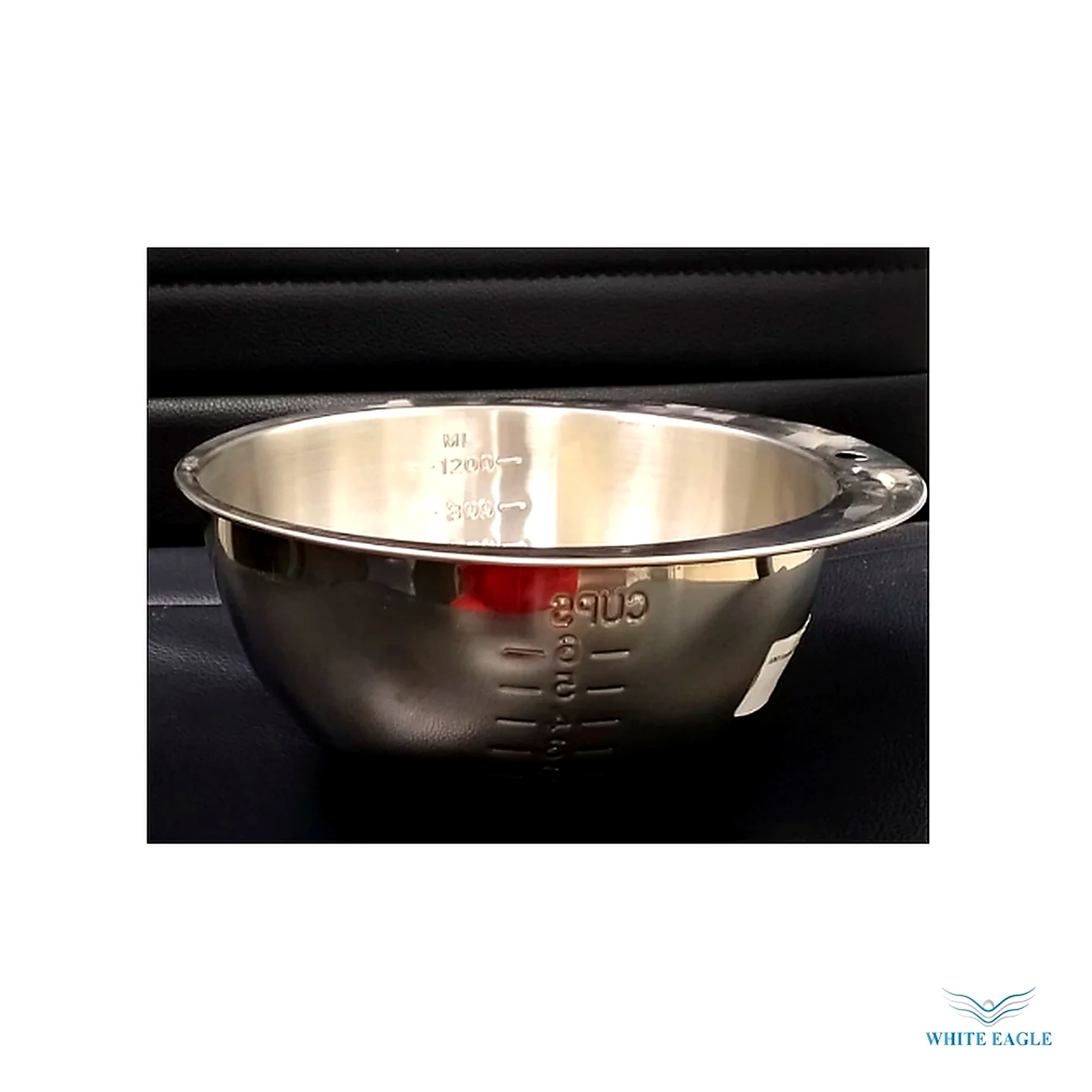 Stainless Steel Beat Egg Basin Dia- 22cm Cap- 1200ml - Pastry Cutters & Molds from White Eagle Trading Doha Qatar - ادوات مطاعم وفنادق وايت ايجل في قطر