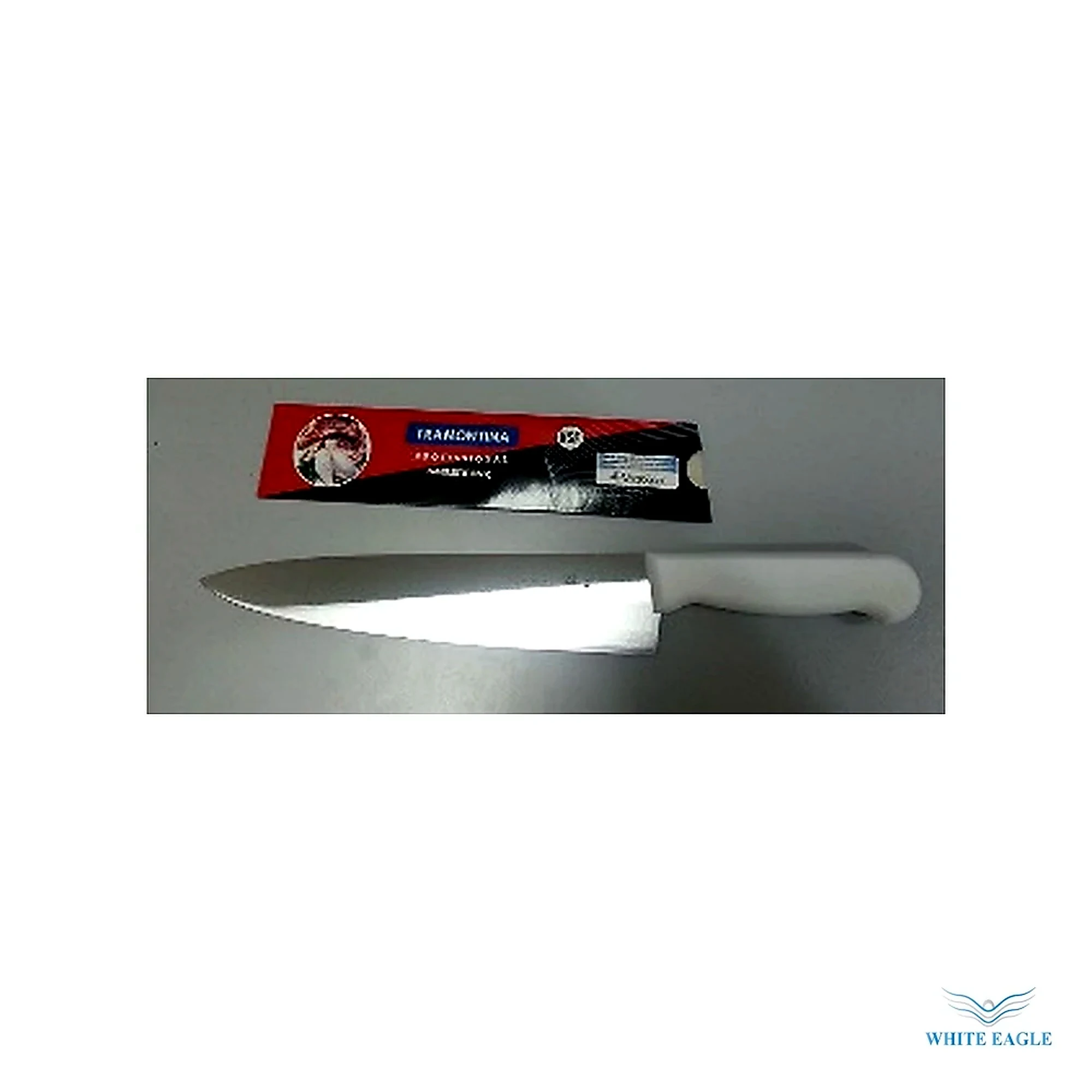 6- White Handle Knife - Chefs knife from White Eagle Trading Doha Qatar - ادوات مطاعم وفنادق وايت ايجل في قطر