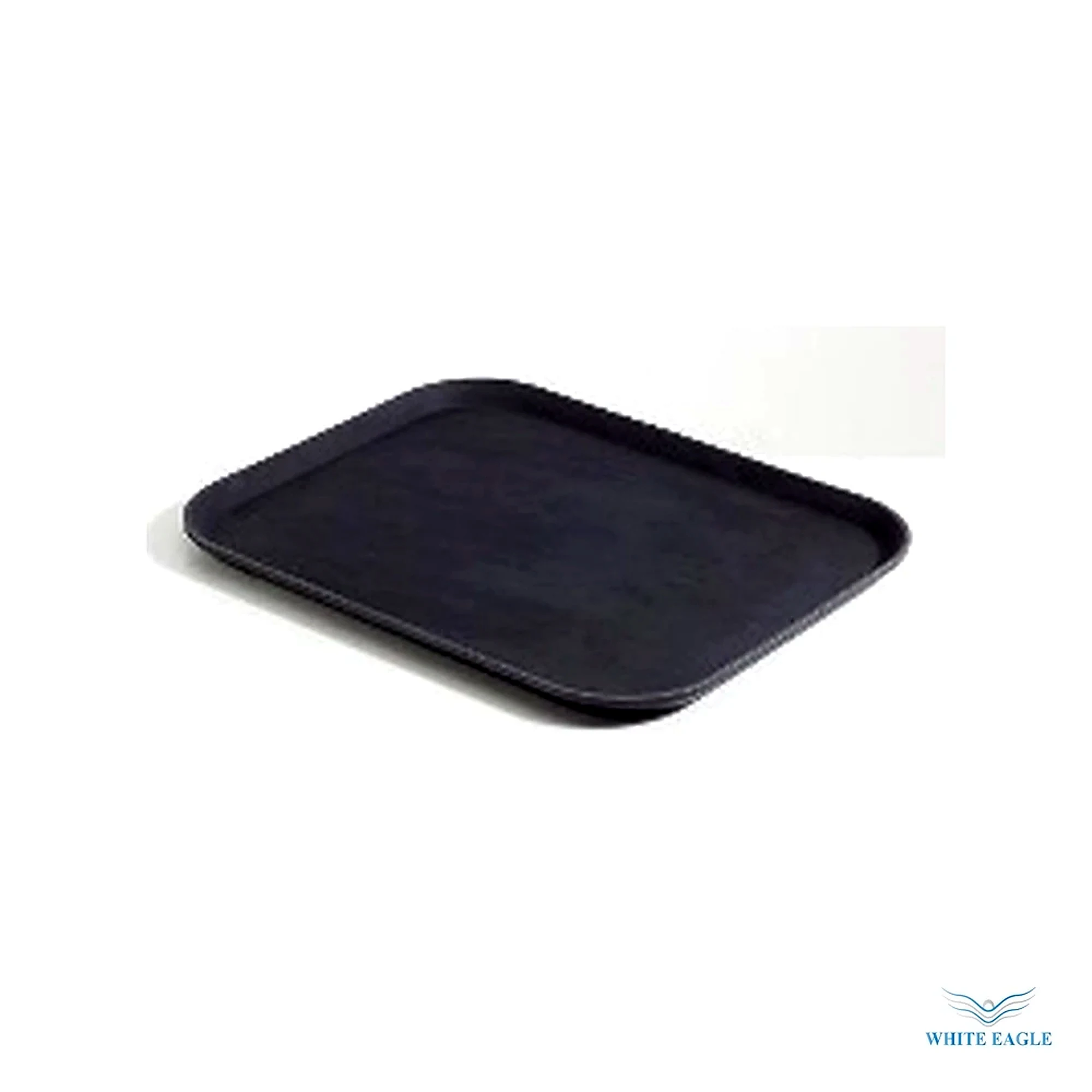 Rectangular Fiber glass Non Slip Tray  Color-Black - Non Slip Tray from White Eagle Trading Doha Qatar - ادوات مطاعم وفنادق وايت ايجل في قطر