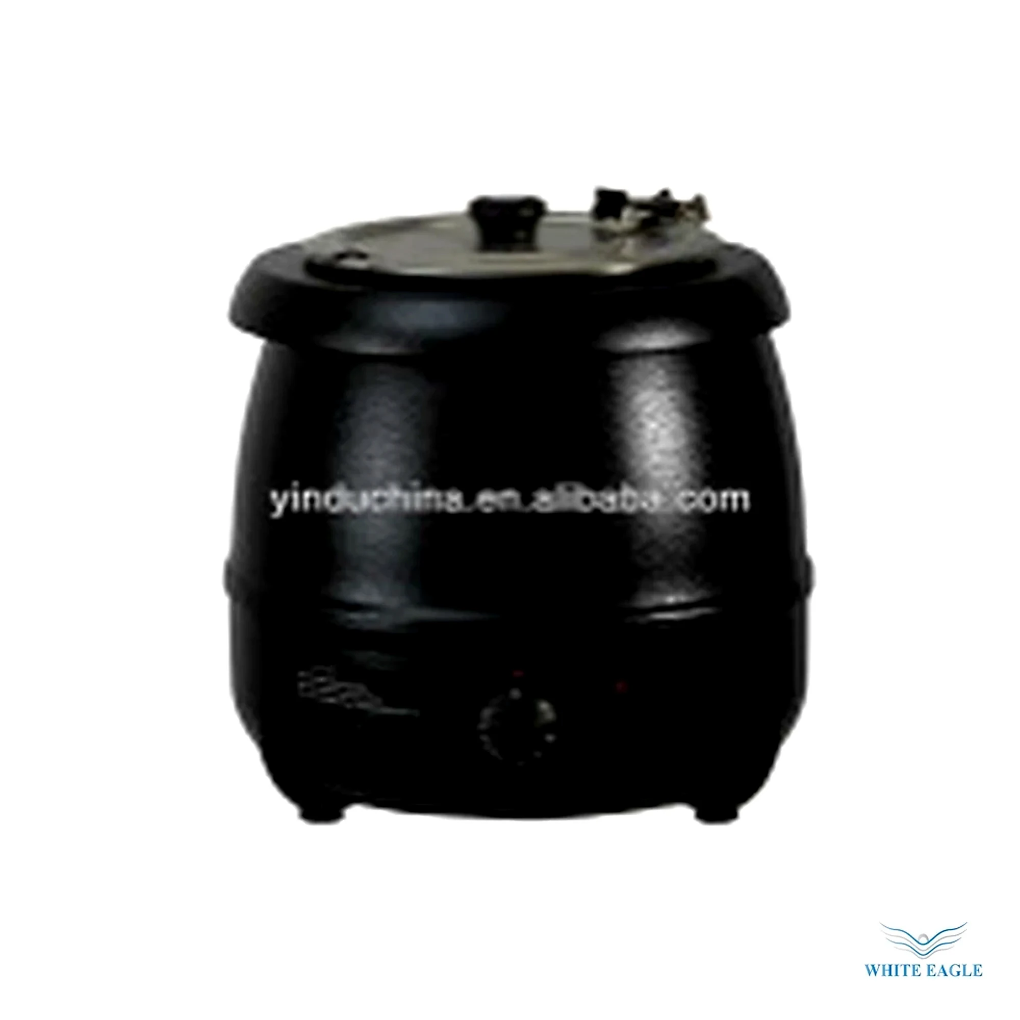 Soup Kettle Black 10 Liter Capacity Electrical-220V-240V-AC400W 100V-120V 400W - Commercial Kitchen Equipment from White Eagle Trading Doha Qatar - ادوات مطاعم وفنادق وايت ايجل في قطر