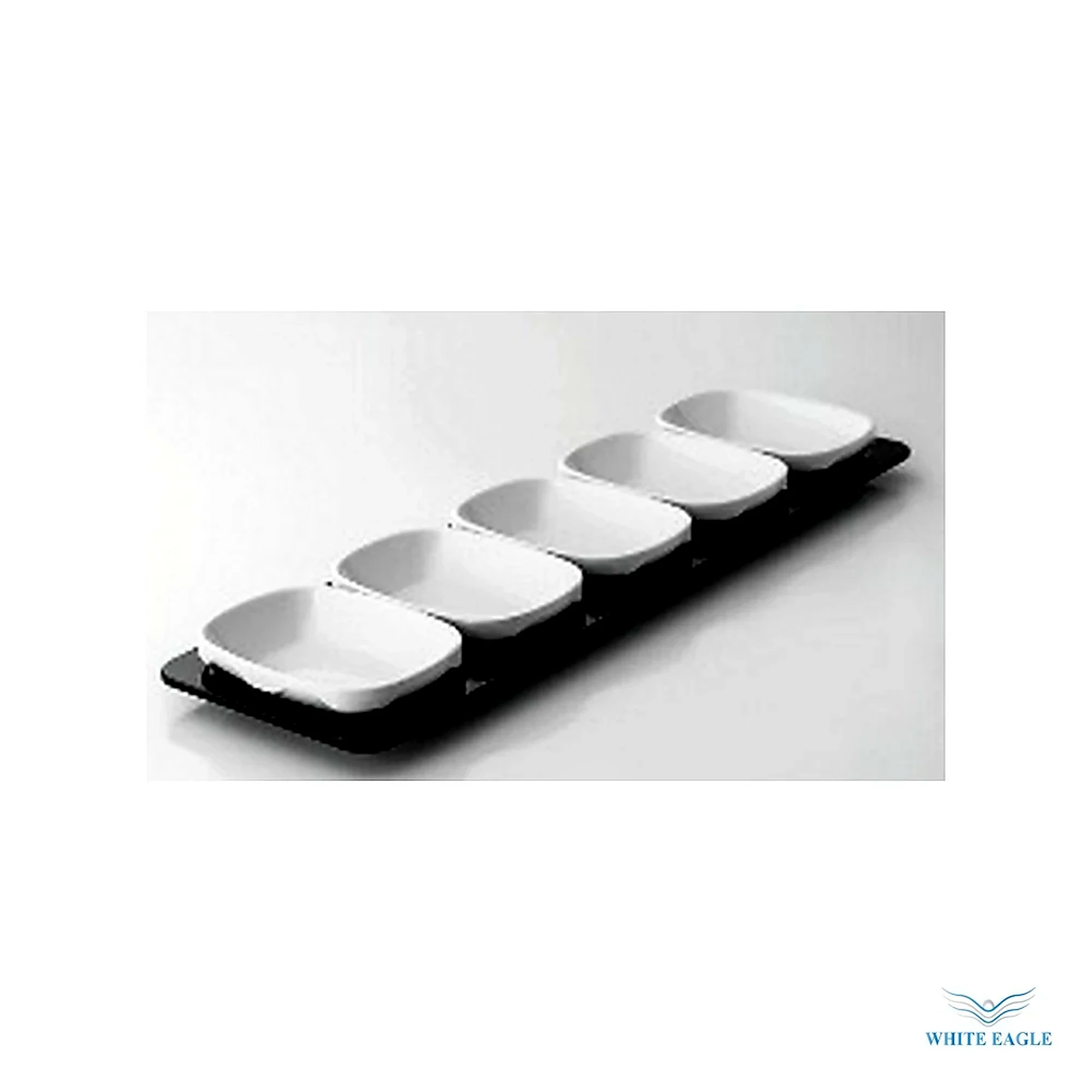 SOHO SET OF 6 PCS (1PC X 12420 & 5 PCS 3414Y) - Plates from White Eagle Trading Doha Qatar - ادوات مطاعم وفنادق وايت ايجل في قطر