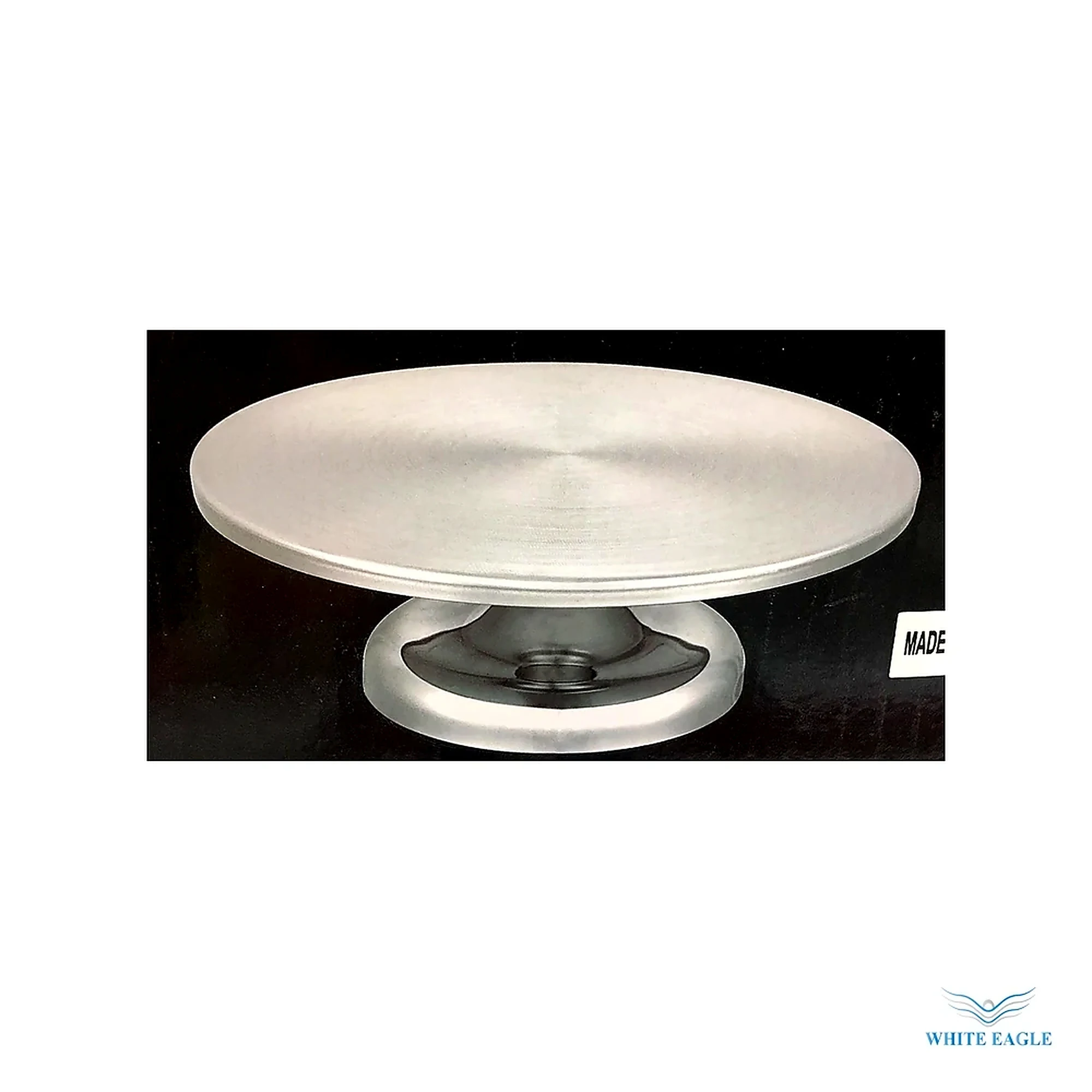 Rotary Cake Stand Steel 30 cm - Cake Tools & Stands from White Eagle Trading Doha Qatar - ادوات مطاعم وفنادق وايت ايجل في قطر