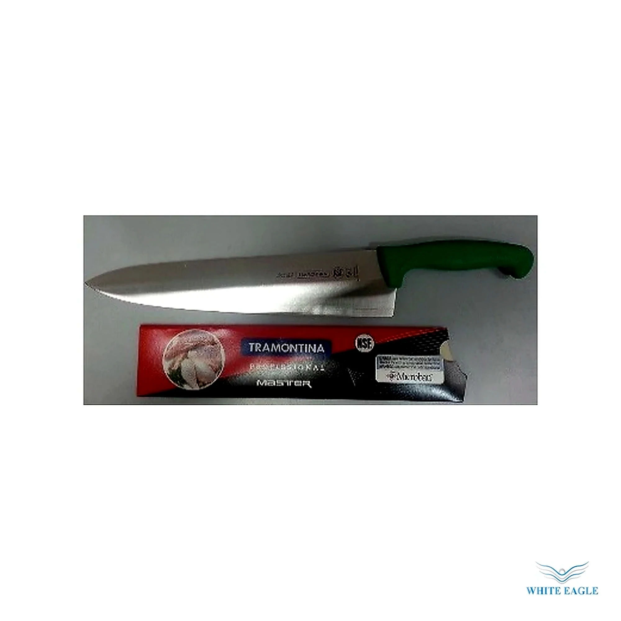 6- Green Handle Knife - Chefs knife from White Eagle Trading Doha Qatar - ادوات مطاعم وفنادق وايت ايجل في قطر