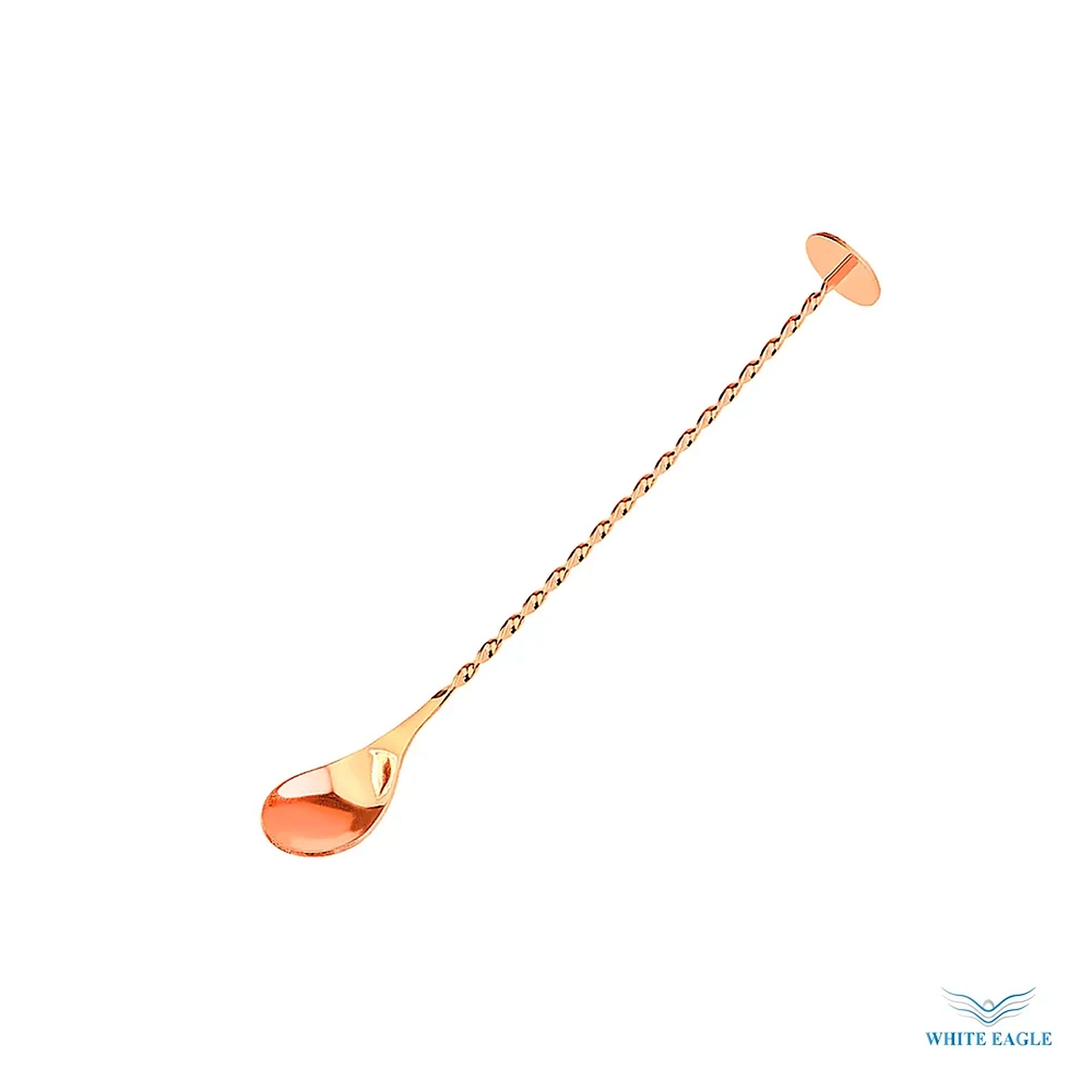Bar Spoon with Masher full twist 11- Copper Coated - Bar Tools & Strainers from White Eagle Trading Doha Qatar - ادوات مطاعم وفنادق وايت ايجل في قطر