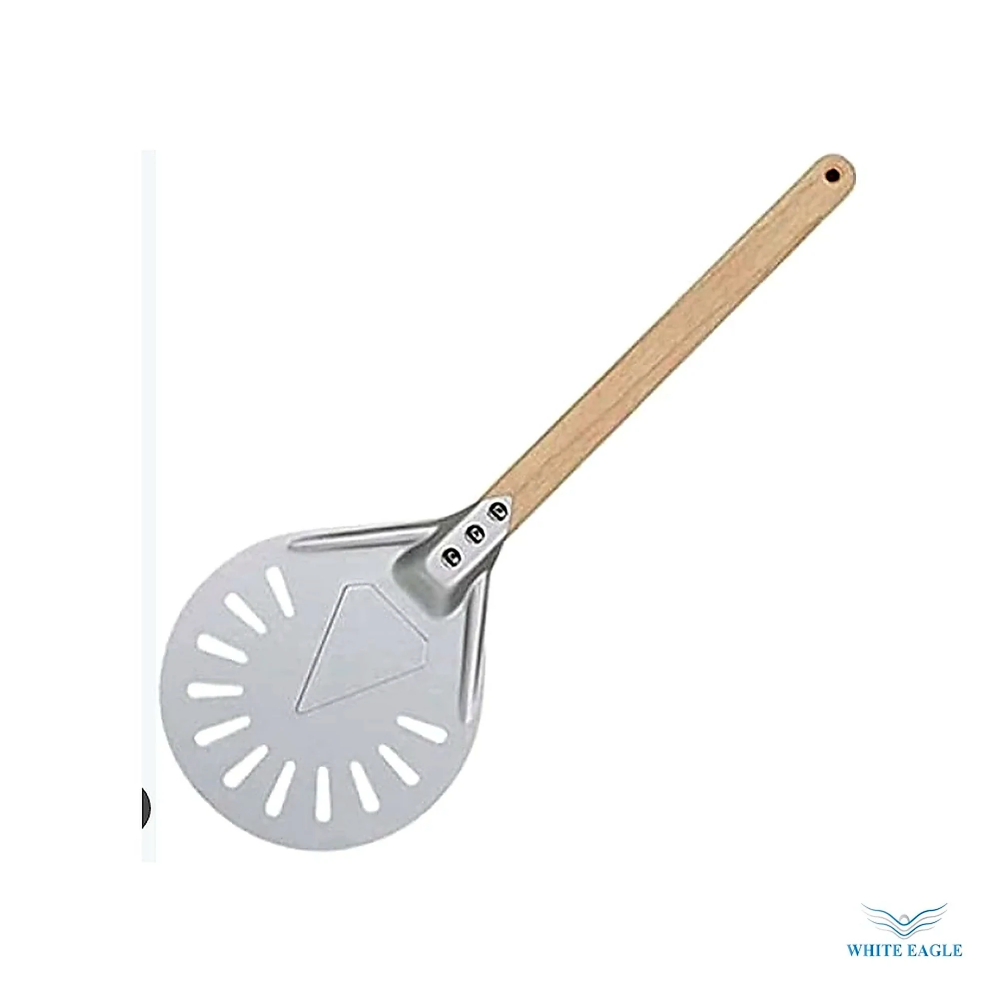 Perforated Long Wooden Handle Pizza Shove 23-60cm - Pastry Cutters & Molds from White Eagle Trading Doha Qatar - ادوات مطاعم وفنادق وايت ايجل في قطر
