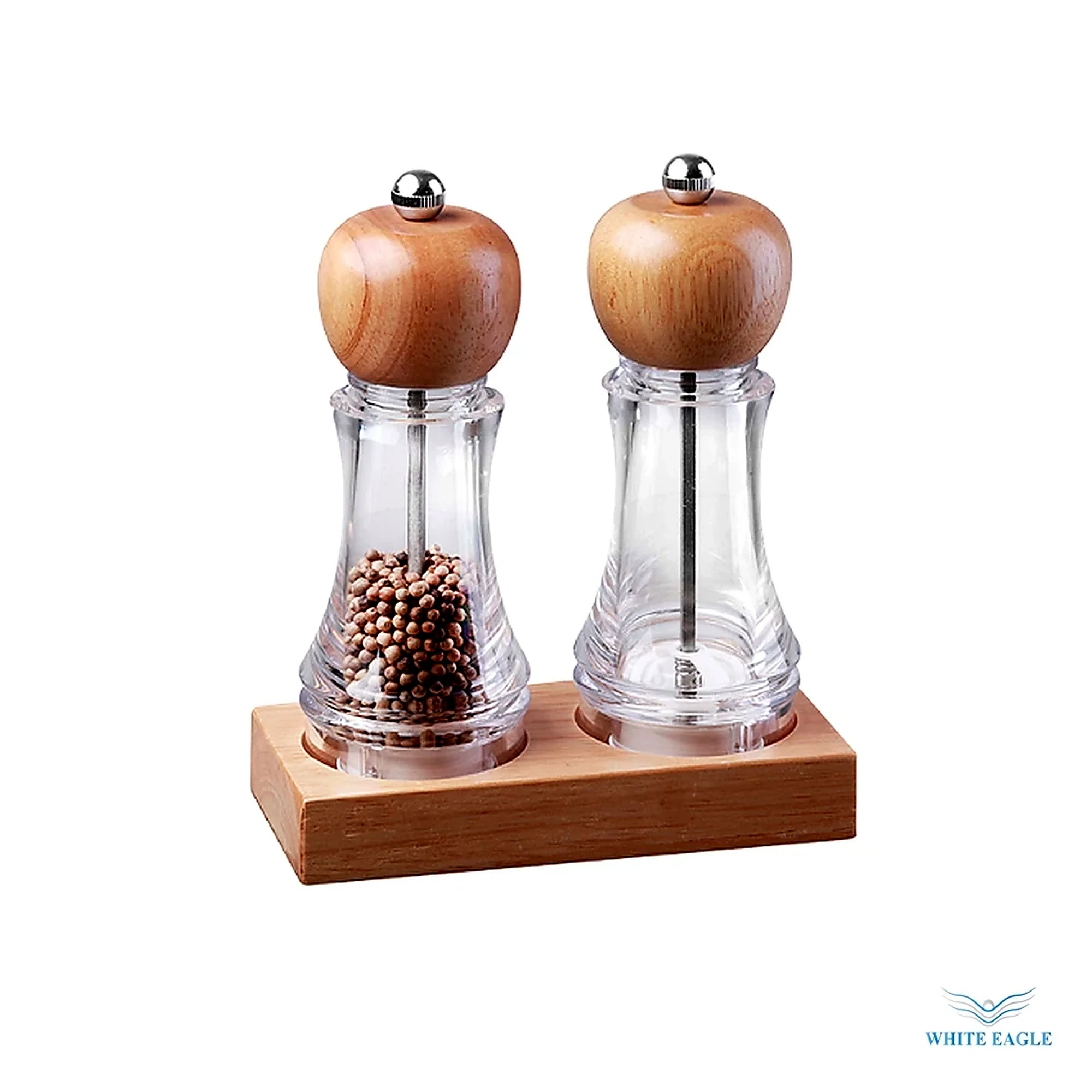 acrylic pepper mill 7-7-18 cm - Salt, Pepper & Table Service from White Eagle Trading Doha Qatar - ادوات مطاعم وفنادق وايت ايجل في قطر