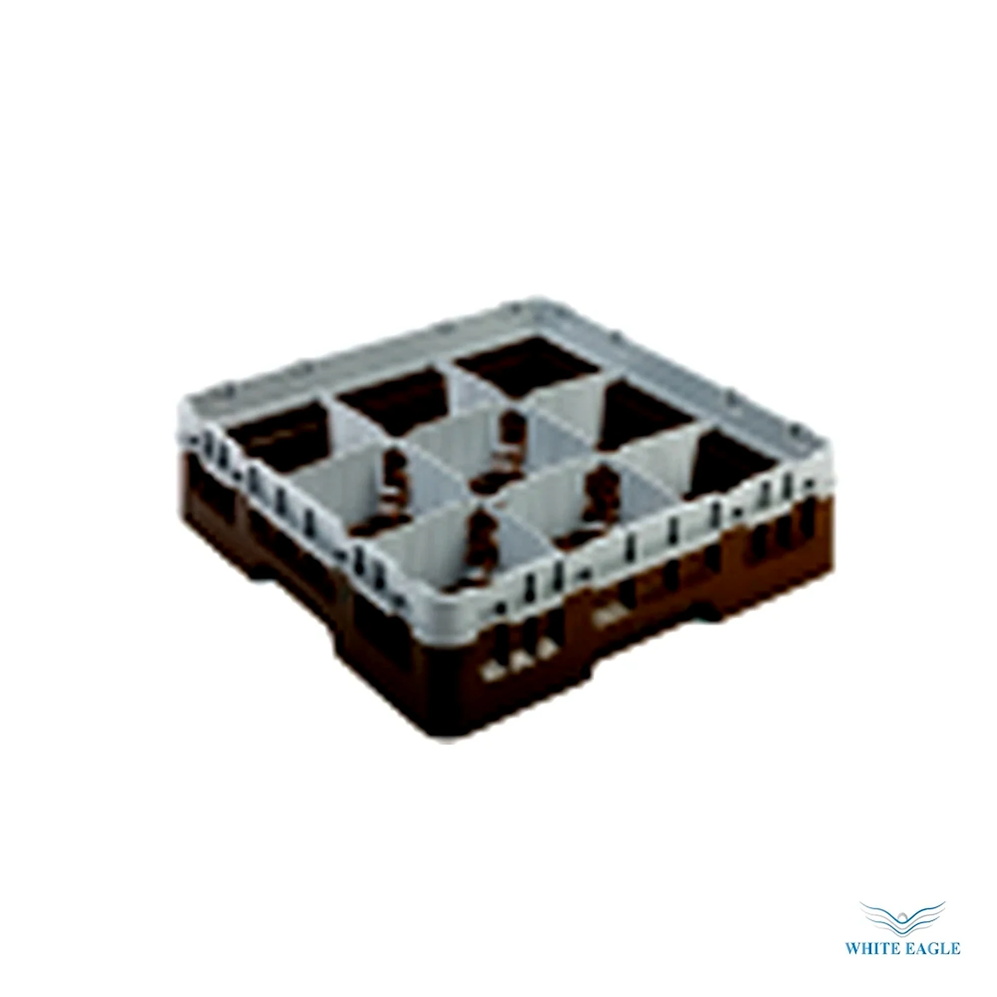 Glass Rack 9 Compartment WITH 1 EXTENDER - Glass Rack from White Eagle Trading Doha Qatar - ادوات مطاعم وفنادق وايت ايجل في قطر