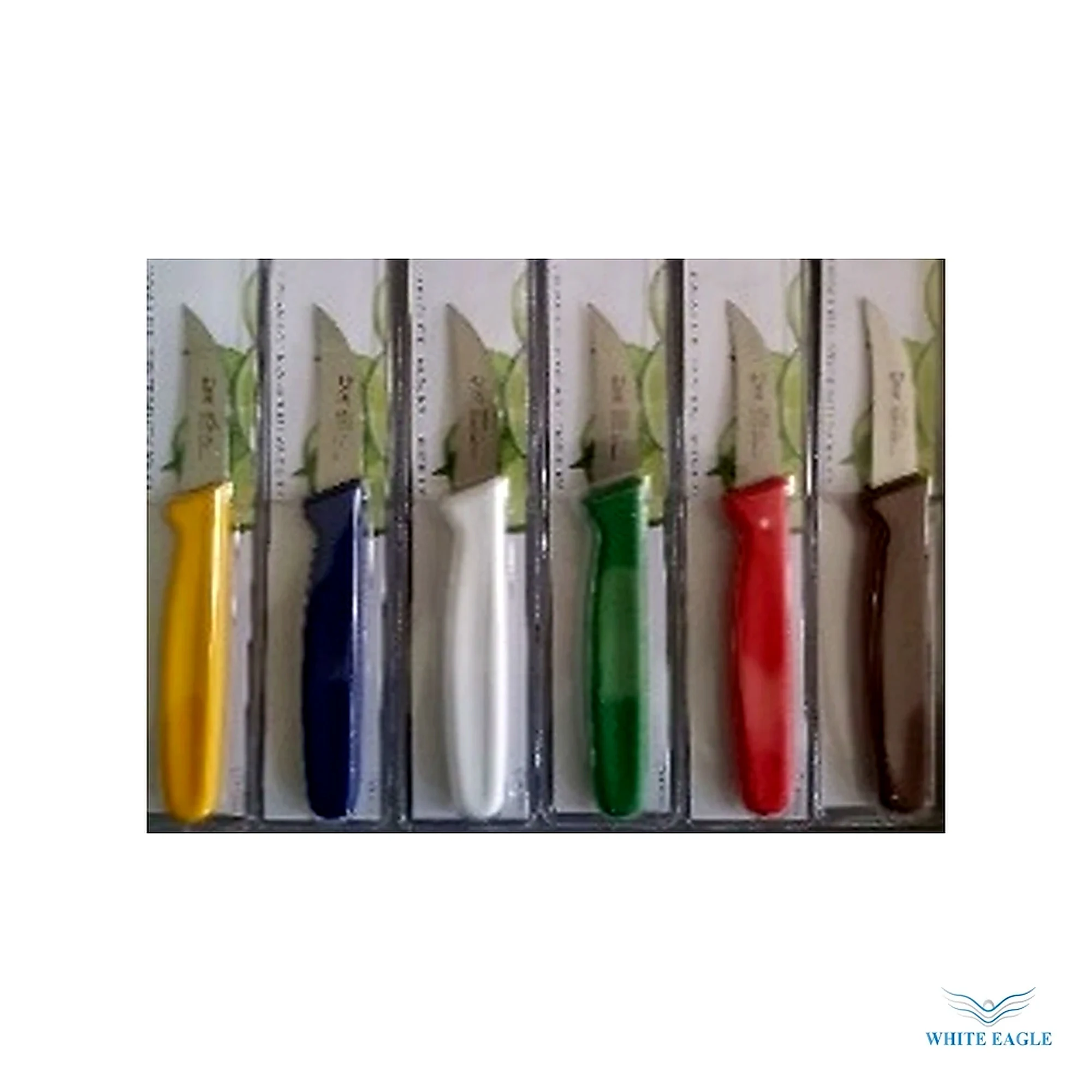 Peeling Knife 6 cm handle Color-Blue Brand-Ivo Made in Portugal - Boning, Butcher & Carving Knives from White Eagle Trading Doha Qatar - ادوات مطاعم وفنادق وايت ايجل في قطر