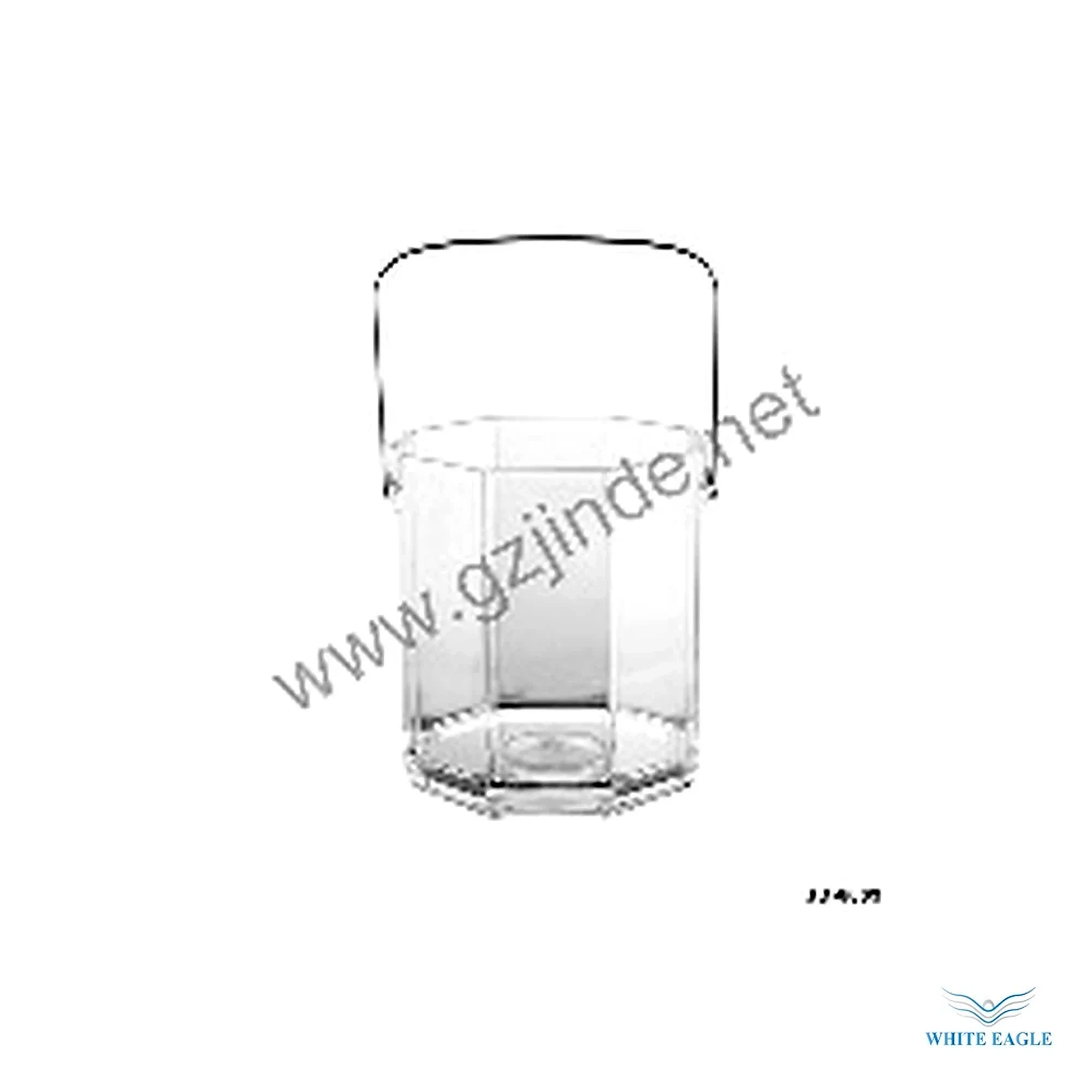 Octagonal Ice Bucket Acrylic - Ice Buckets, Tongs & Scoops from White Eagle Trading Doha Qatar - ادوات مطاعم وفنادق وايت ايجل في قطر