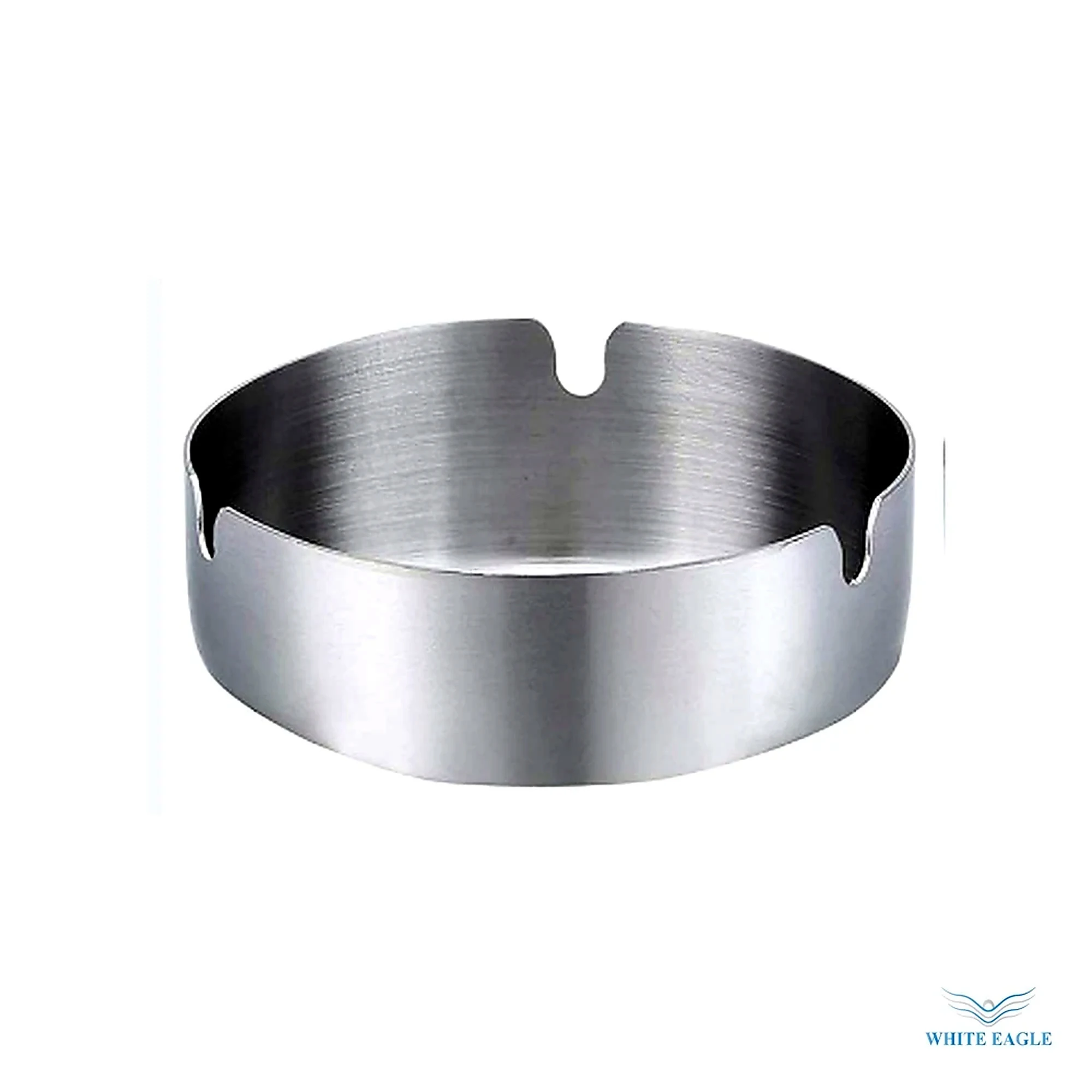 Stainless steel ashtray Stackable 1mm thickness (10 cm Diameter) - Tabletop Accessories from White Eagle Trading Doha Qatar - ادوات مطاعم وفنادق وايت ايجل في قطر