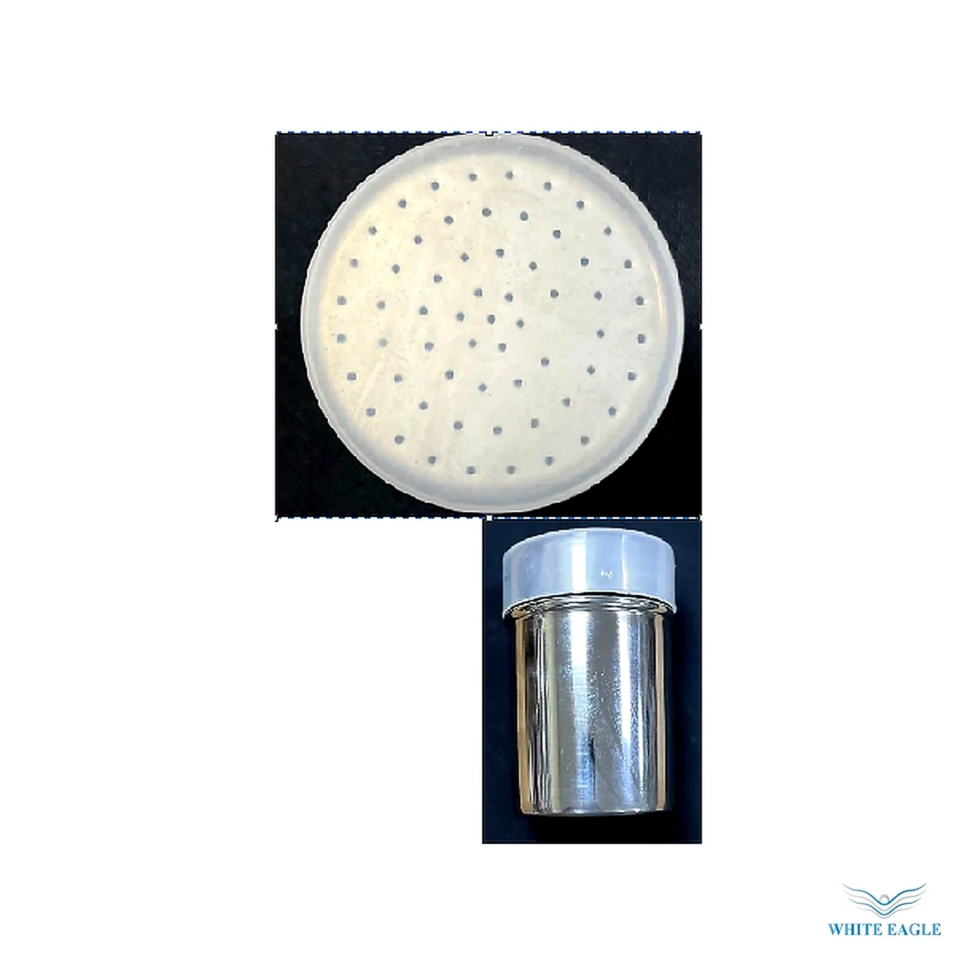 Dredge with plastic cover Fine Hole - Cookware Lids & Covers from White Eagle Trading Doha Qatar - ادوات مطاعم وفنادق وايت ايجل في قطر