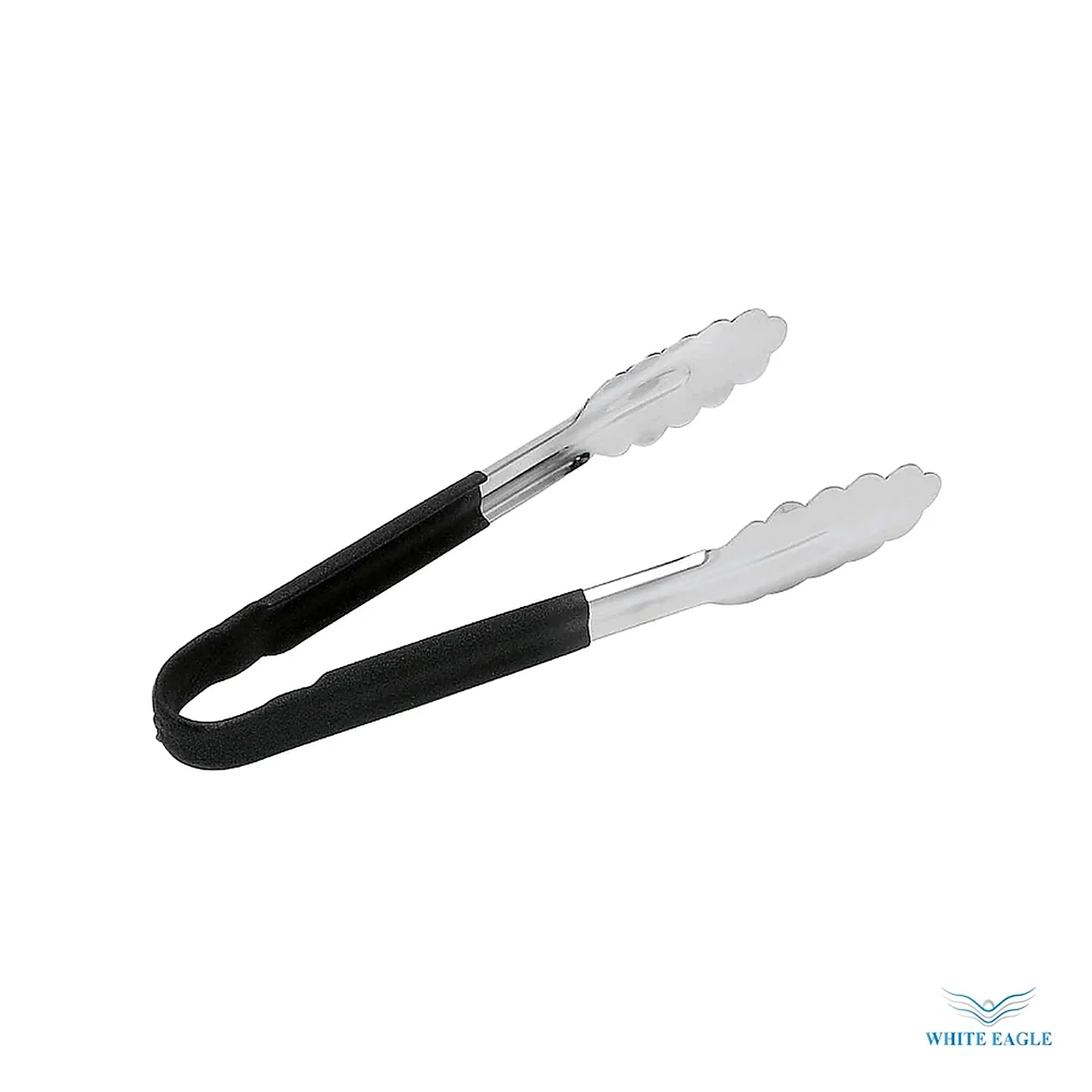 Utility Tong Size-12--30 cm (thickness-0.9mm) Black Hanlde - Tongs from White Eagle Trading Doha Qatar - ادوات مطاعم وفنادق وايت ايجل في قطر