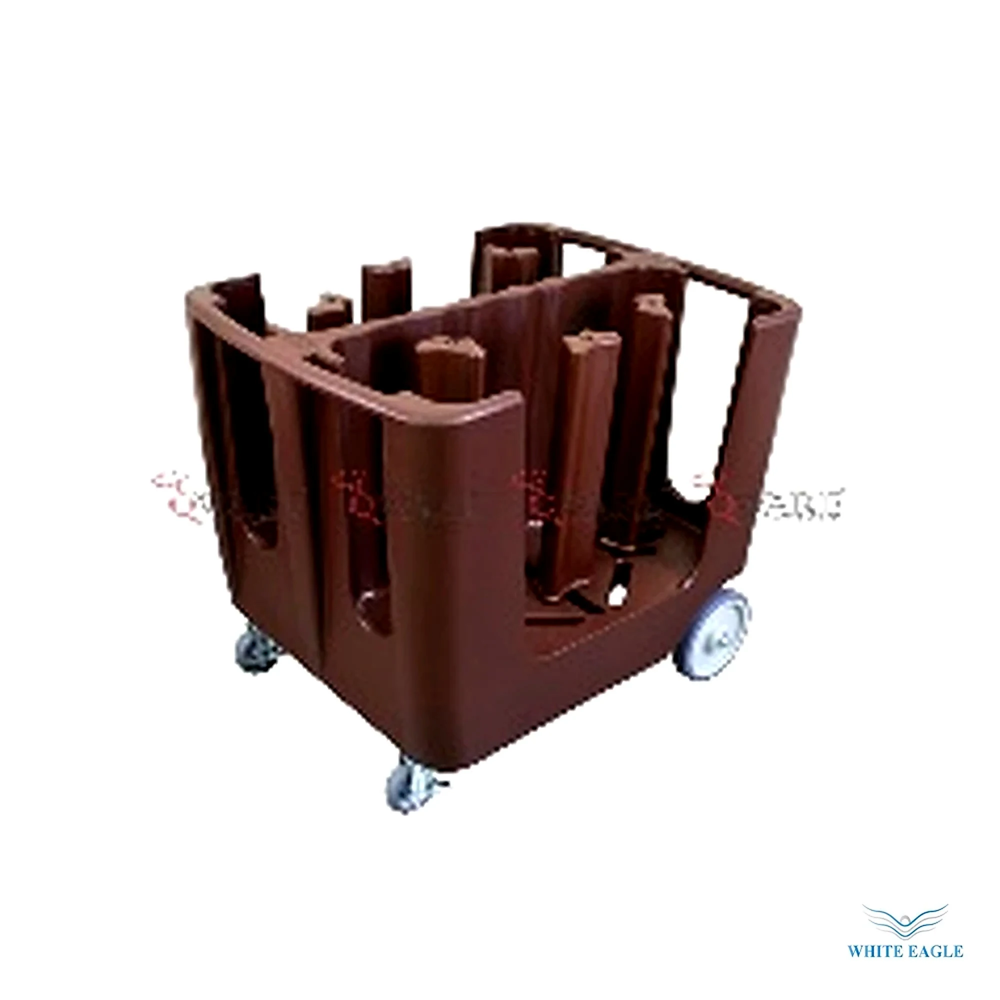 Multiple Adjustable Dish Caddy Middle Dimension-93-72-80cm (can hold 4.5--13- plate,trays,dishes max 6 stacks Total 300 pcs 6 dividers - Food Transporters & Ice Bins from White Eagle Trading Doha Qatar - ادوات مطاعم وفنادق وايت ايجل في قطر