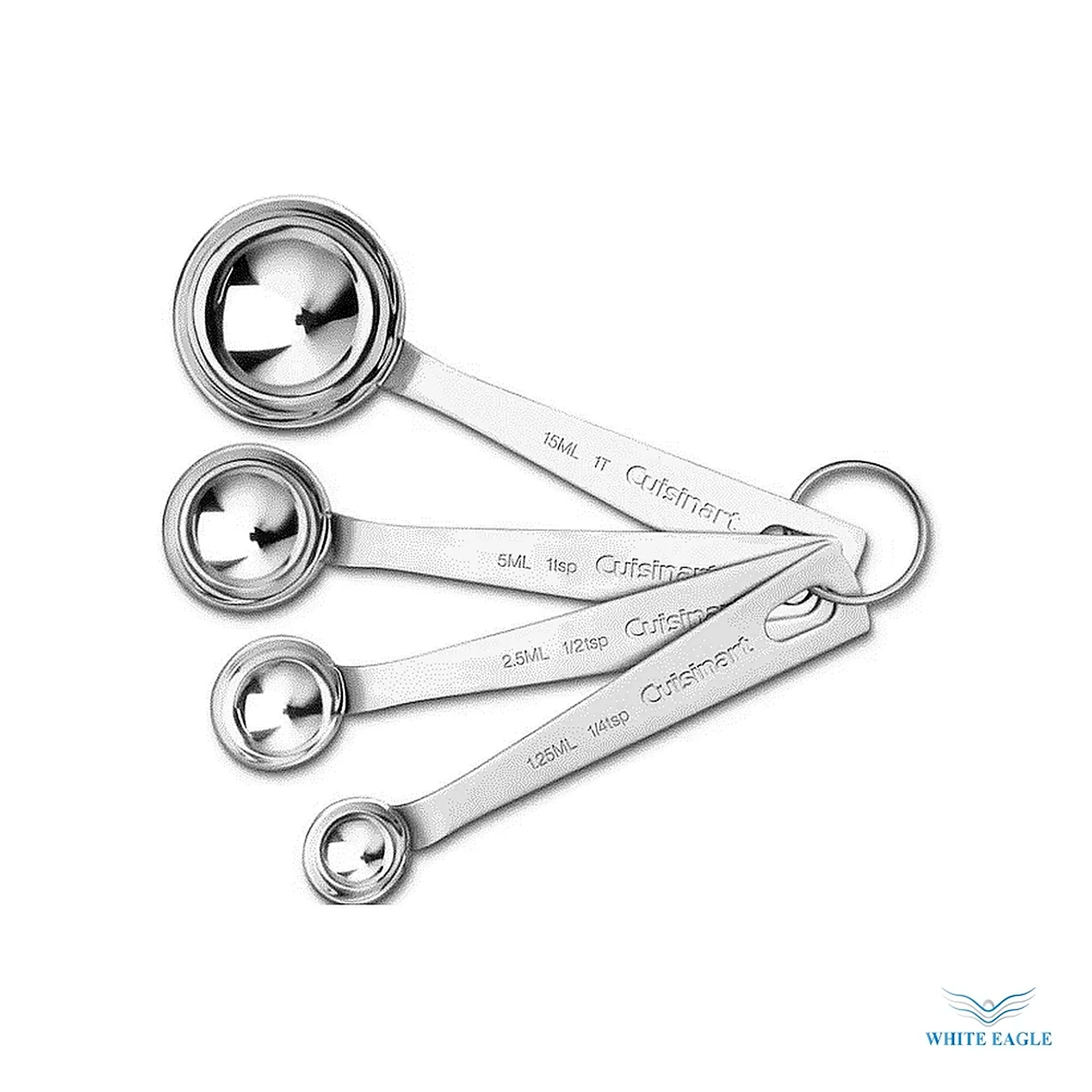 Stainless Steel mwasuring spoon set - Ladles, Spoons & Turners from White Eagle Trading Doha Qatar - ادوات مطاعم وفنادق وايت ايجل في قطر