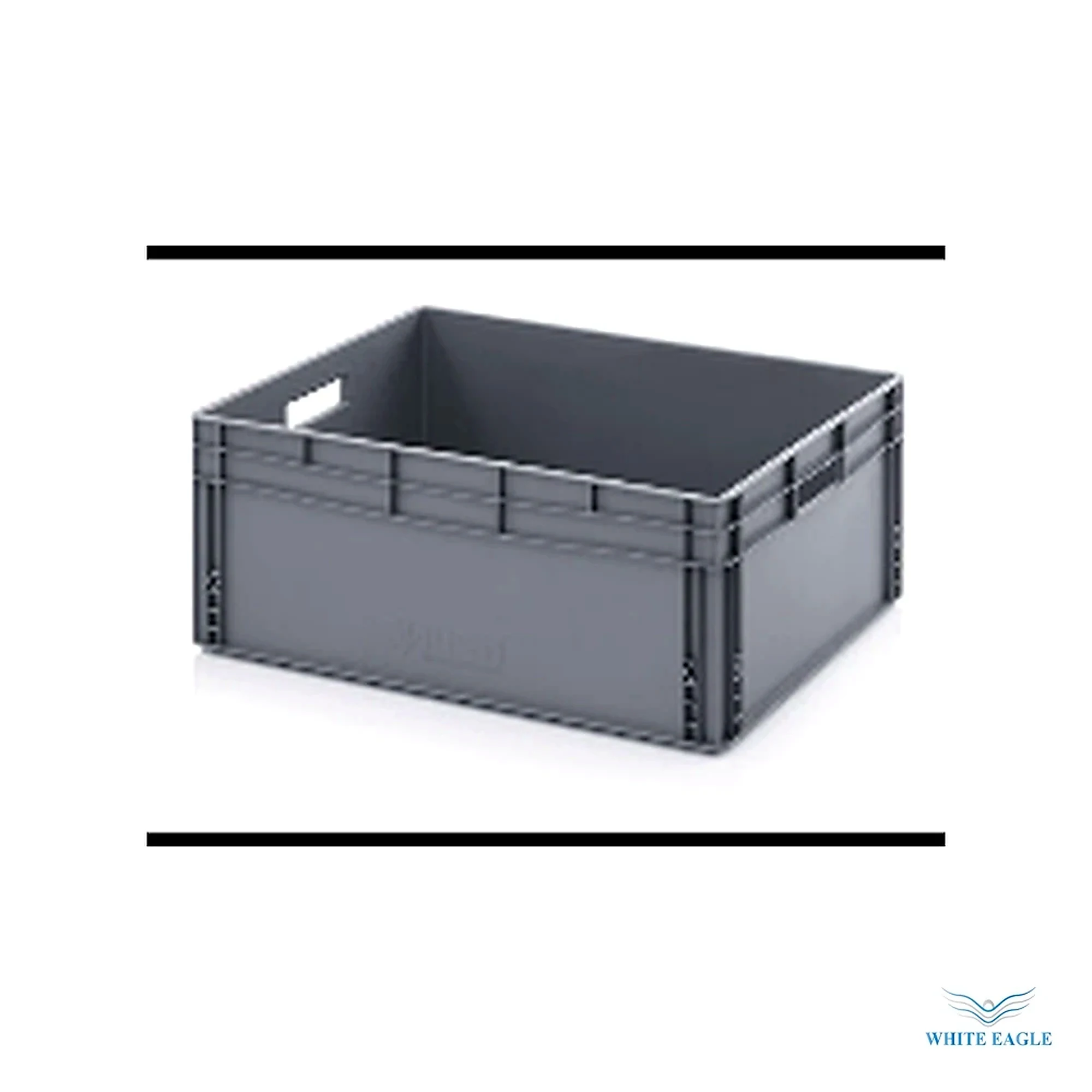 PLASTIC STORAGE GREY CRATES 600x400x2800mm - Crates, Baskets & Racks from White Eagle Trading Doha Qatar - ادوات مطاعم وفنادق وايت ايجل في قطر