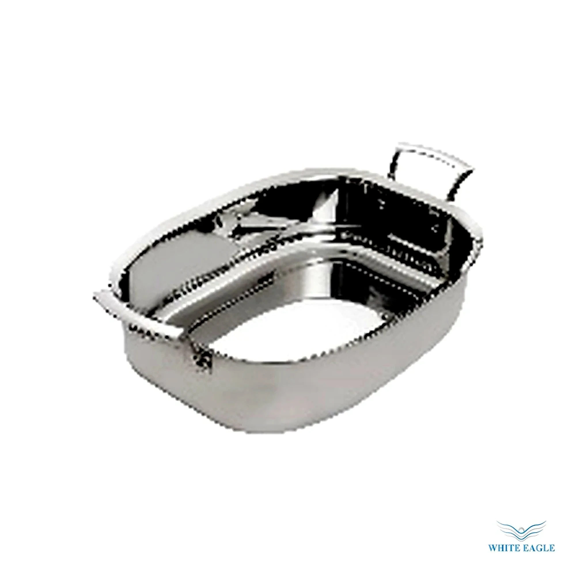 Thermalloy® Roast Pan, 14- x 10-1-5- x 3-7-10-, rectangular, rolled edge, (2) ergonomic handles, tri-ply stainless, NSF - Baking Trays & Oven Pans from White Eagle Trading Doha Qatar - ادوات مطاعم وفنادق وايت ايجل في قطر