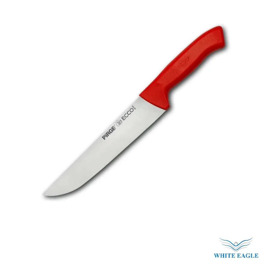 PIRGE BRANDButcher knife  16.5cm - Red Size: 16.5 x 45 x 20/2 mm Made In Turkey - Boning, Butcher & Carving Knives from White Eagle Trading Doha Qatar - ادوات مطاعم وفنادق وايت ايجل في قطر