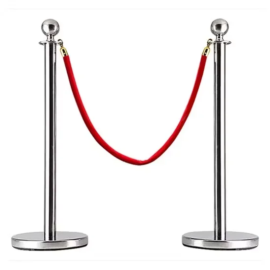 2 stainless steel barrier stand with rope - Uncategorized from White Eagle Trading Doha Qatar - ادوات مطاعم وفنادق وايت ايجل في قطر