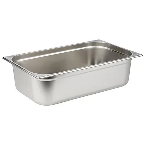 GN Stainless Steel Container GN 1/2 – 10 cm – With Lid - GN Containers from White Eagle Trading Doha Qatar - ادوات مطاعم وفنادق وايت ايجل في قطر