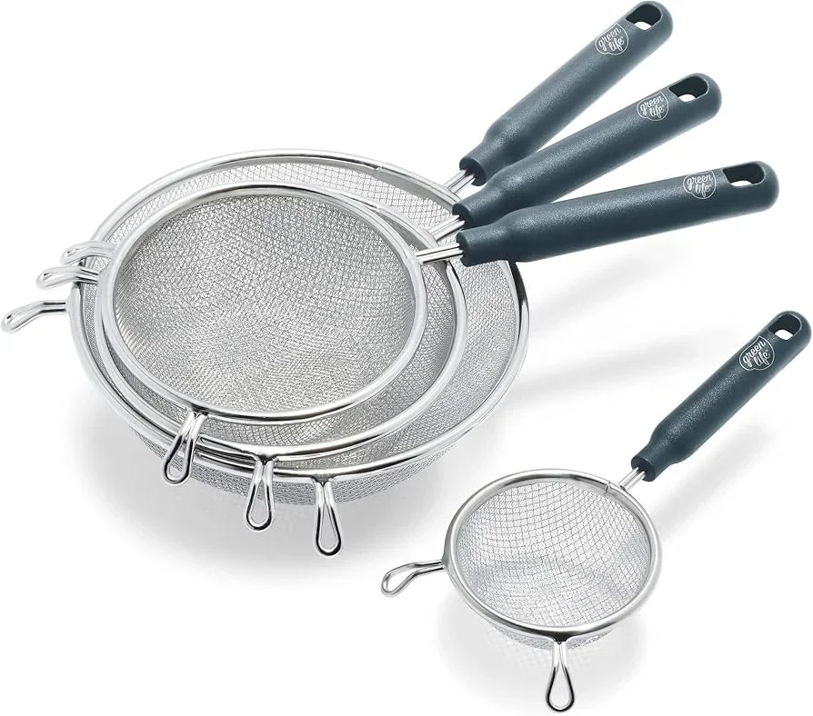 strainer with handle different size four pieces - Uncategorized from White Eagle Trading Doha Qatar - ادوات مطاعم وفنادق وايت ايجل في قطر