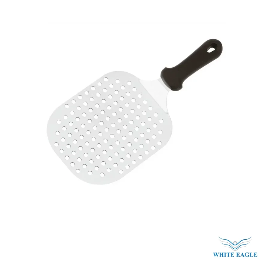 B-575334 - Pizza Spatula Turner Perforated Blade Stainless Steel with Polypropylene Handle, Brand: Browne Halco made in USA - Serving Trays & Platters from White Eagle Trading Doha Qatar - ادوات مطاعم وفنادق وايت ايجل في قطر